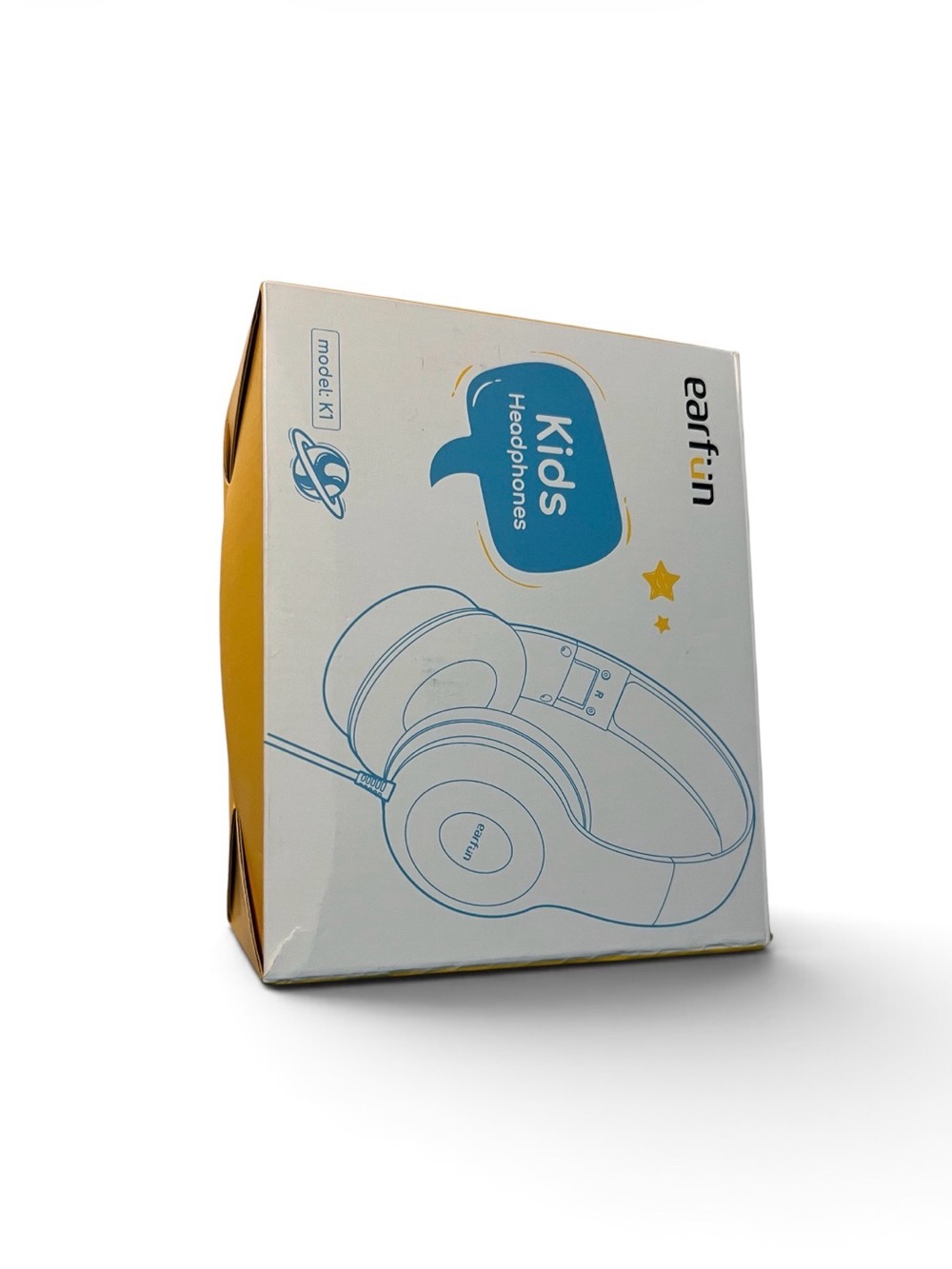 Earfun Kids Over-Ear Headphones in Yellow - Safe Wired Listening